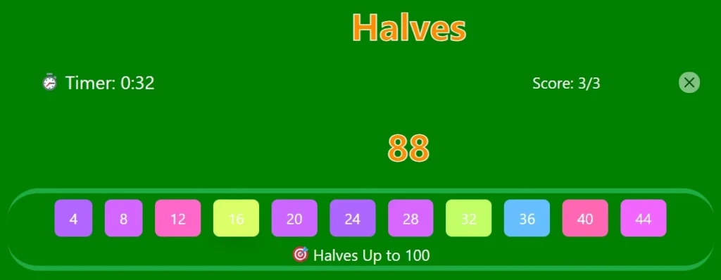 halves